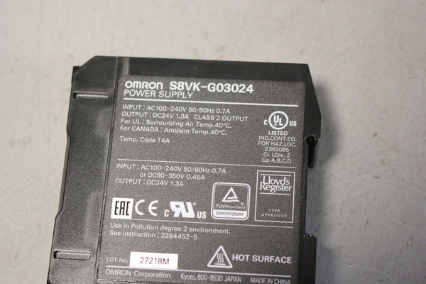 USED OMRON S8VK-G03024 POWER SUPPLY
