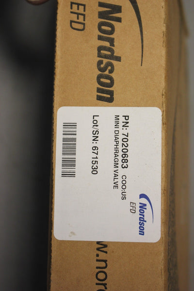 USED NORDSON 7020683 MINI DIAPHRAGM VALVE