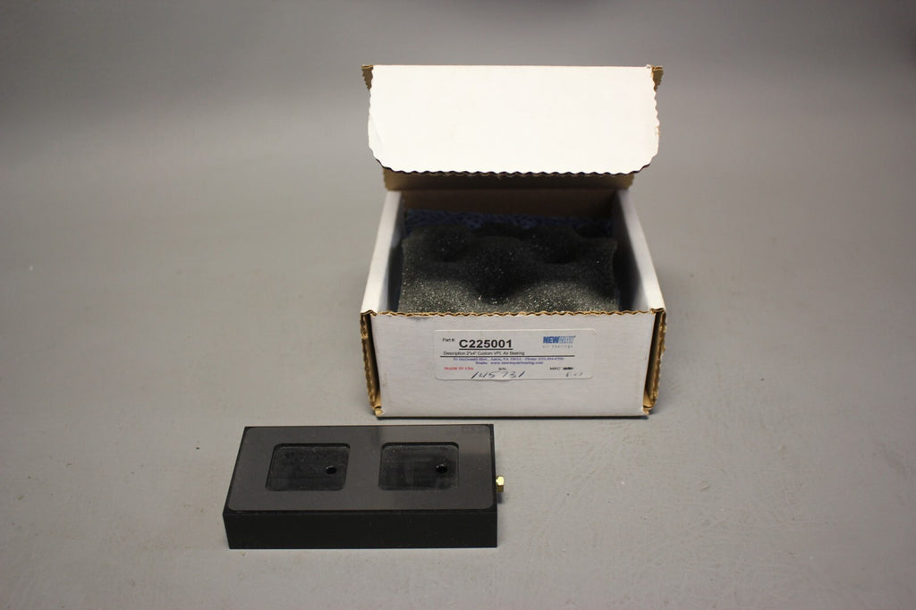 NEW WAY CUSTOM 2'' x 4'' FLAT RECTANGULAR AIR BEARING P/N: 145731