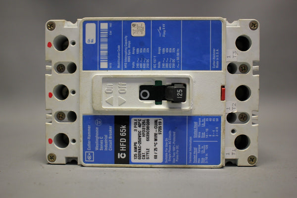Cutler-Hammer Circuit Breaker HFD3125L