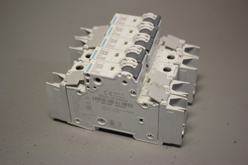Lot of 5 SIEMENS CIRCUIT BREAKER 5SJ4110-7HG42