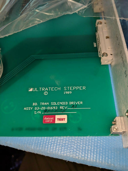 Ultratech Stepper BD Tran Solenoid Driver 03-20-01693 Rev a1