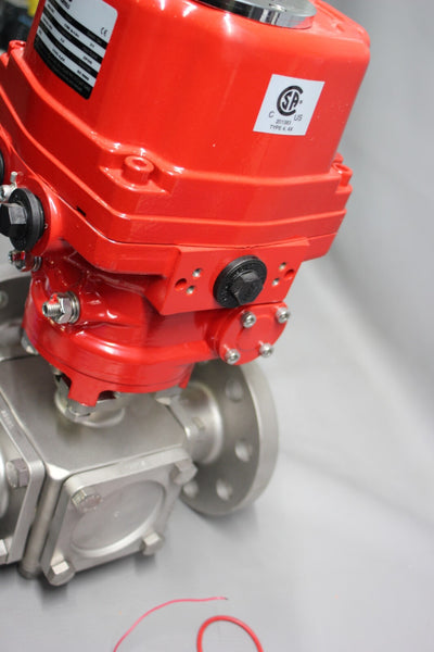 NEW TRIAC/AT CONTROLS 2" 3 WAY SS BALL VALVE WITH ACTUATOR ACTUATOR WE-1700