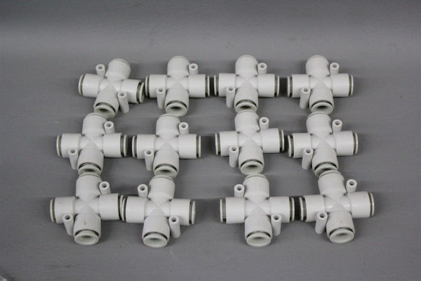 12 NEW SMC CROSS PNEUMATIC FITTINGS 12mm KQ2TW12-00