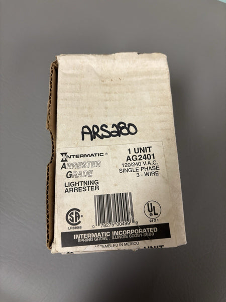 New Intermatic AG2401 Lightning Electrical Surge Arrester Grade Single Phase