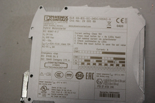 PHOENIX CONTACT  2900069  HYBRID MOTOR STARTER