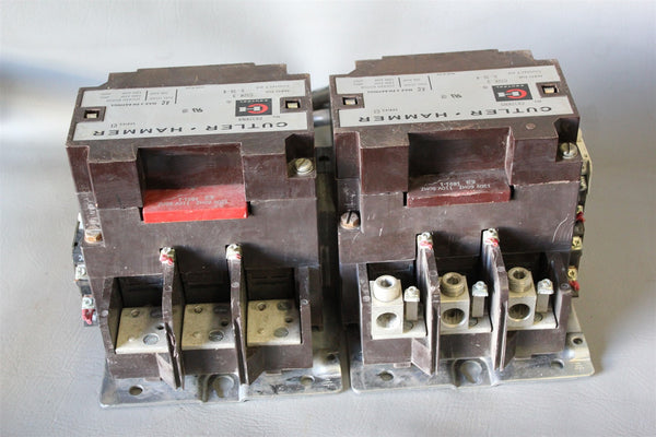 2 CUTLER HAMMER 200A CONTACTORS C832KN9