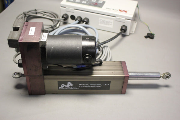 ACCUWEB MICRO 1000 WEB GUIDE SYSTEM W/CONTROLLER ACTUATOR AND SENSOR CTL 1000-02