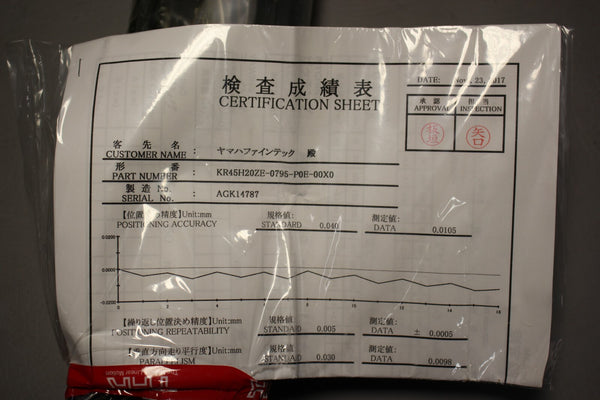 NEW THK LM GUIDE BALL SCREW ACTUATOR KR45H20ZE-0795-P0E-00X0