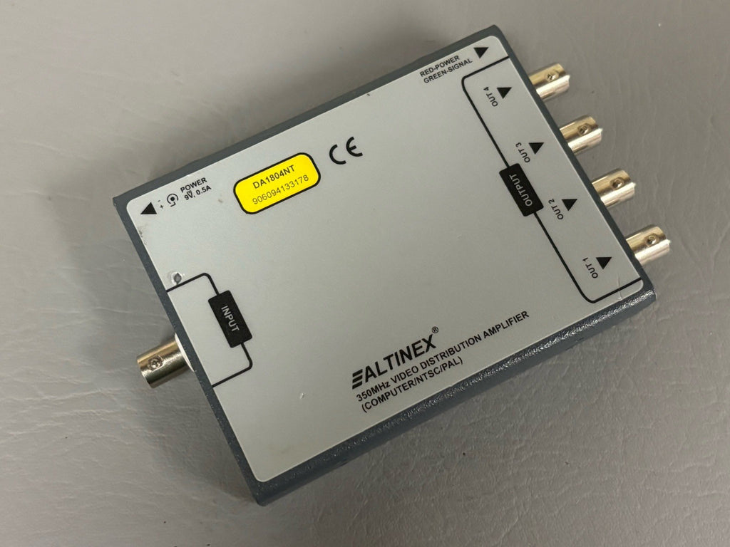 ALTINEX 350MHz Video Distribution  Amplifier DA1804NT 4 Outputs