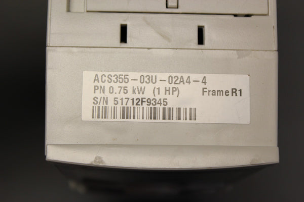 ABB VARIABLE FREQUENCY DRIVE ACS355-03U-02A4-4