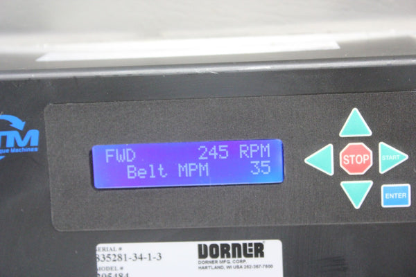 DORNER ELECTRIC TORQUE MACHINES CONVEYOR MOTOR DRIVE SYSTEM & MOTOR 1006459-01