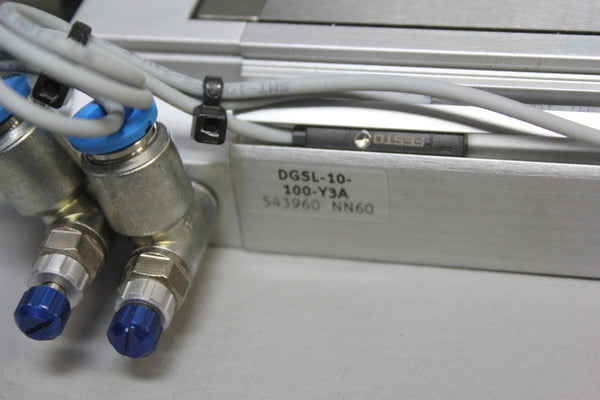 FESTO GUIDED CYLINDER PNEUMATIC MINI SLIDE  DGSL-10-100-Y3A