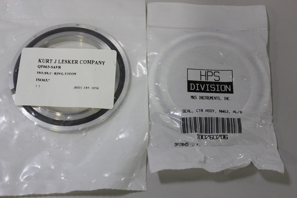 1 Lesker +1 MKS Stainless Steel/Aluminum Centering Ring QFO63-SAVR 100760706