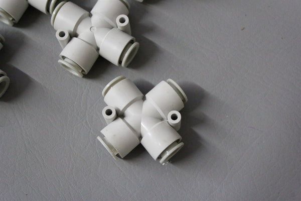 12 NEW SMC CROSS PNEUMATIC FITTINGS 12mm KQ2TW12-00