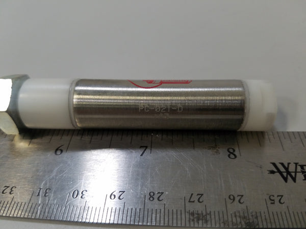 Bimba PC-021-D Acetal Resin End Cap SS Pneumatic Cylinder 100PSI