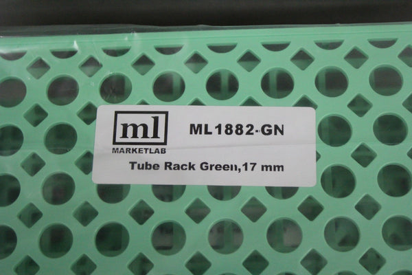 2 NEW MARKETLAB 17mm GREEN TUBE RACKS ML1882-GN