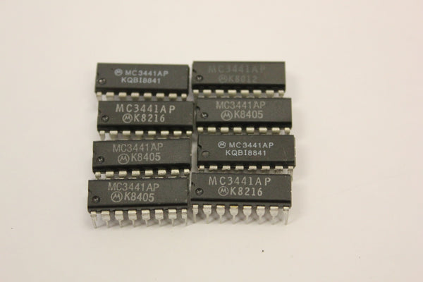 LOT OF 8  MOTOROLA 16 PIN MC3441AP  Dip-16 sockets  NEW