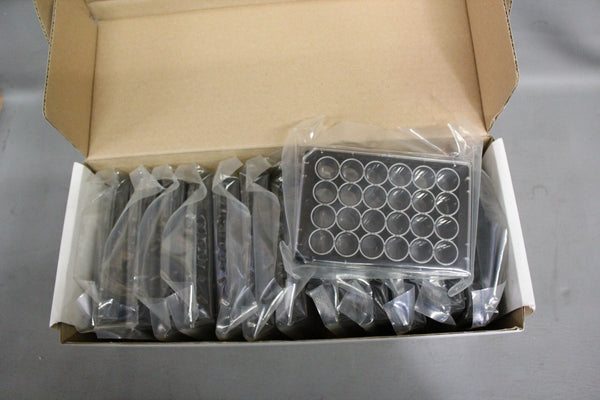 13 NEW BAGS OF 6 PERKIN ELMER 24 WELL SAMPLE MICROPLATE W/LID 1450-605