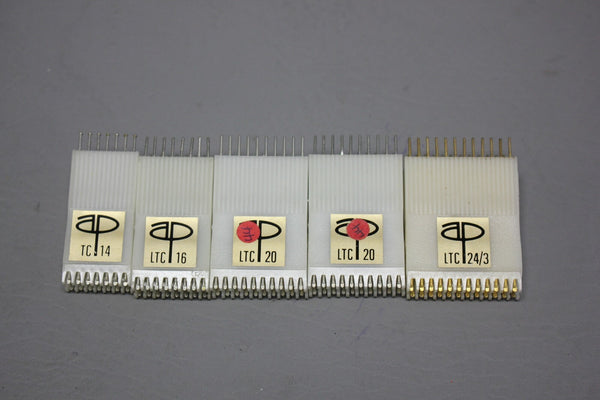 LOT OF 5 AP INC. INTEGRATED CIRCUIT TEST CLIPS TC-14 LTC-16 LTC-20 LTC-24/3