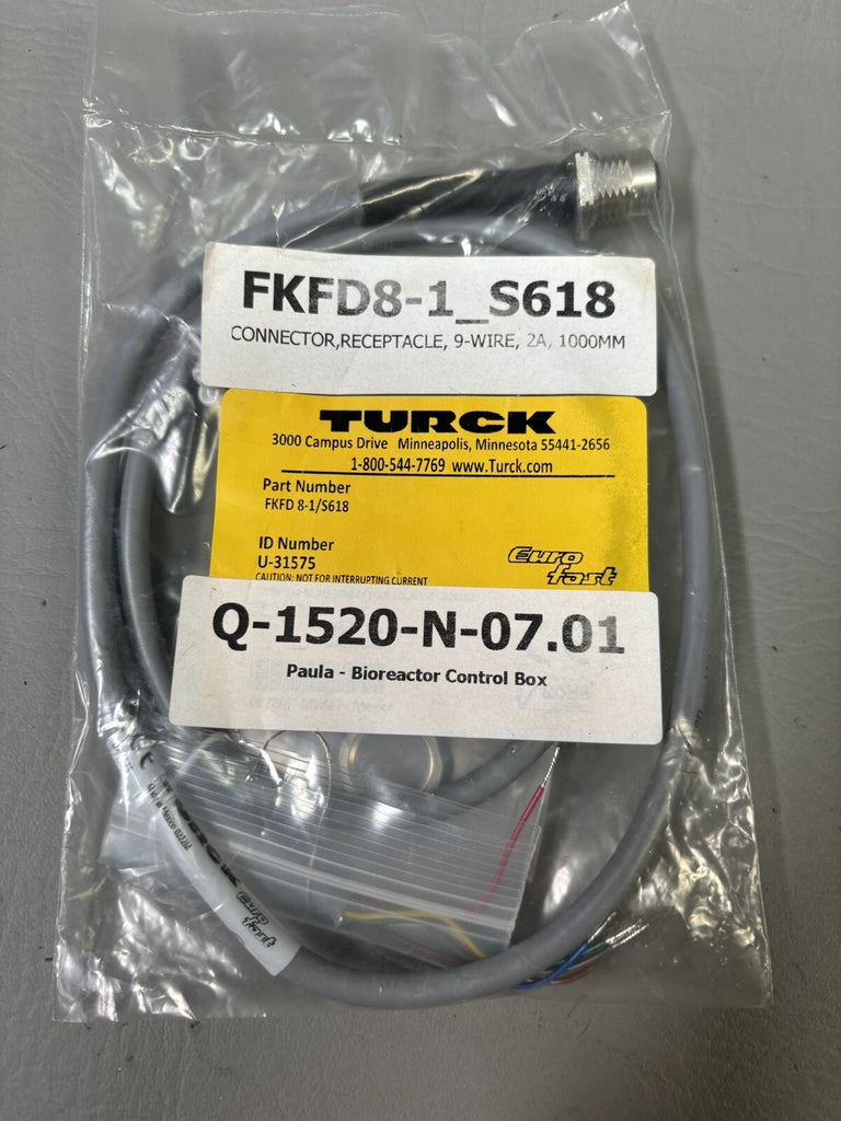 NEW Turck FKFD 8-1/S618 M Series Connector U-31575
