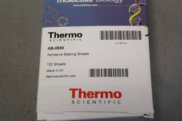 100 NEW THERMO SCIENTIFIC ADHESIVE SEALING SHEETS AB-0558 00148026