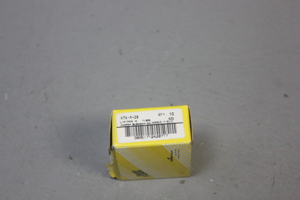 1 BOX OF 10 NEW BUSSMANN BUSS KTK-R-20 FUSES