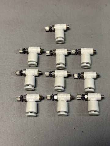 10- SMC AS1211F-M3-04 FLOW CONTROL VALVE JOINT QUICK CONNECT