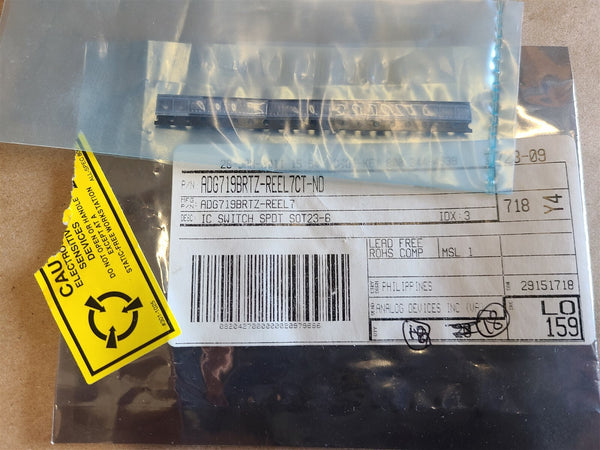 18 NEW ANALOG DEVICES SPDT SWITCH IC'S SOT23-6 ADG719BRTZ-REEL7