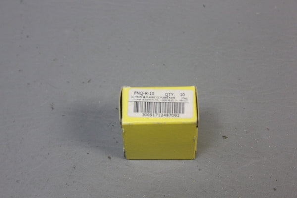 1 BOX OF 10 NEW BUSSMANN BUSS FNQ-R-10 FUSES