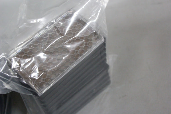 10 NEW THERMO 96 WELL BLACK OPTICAL CLEAR BOTTOM PLATE 265301 0.4ml