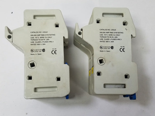 2 GOULD FUSE HOLDERS US3J2 ULTRASAFE 600V