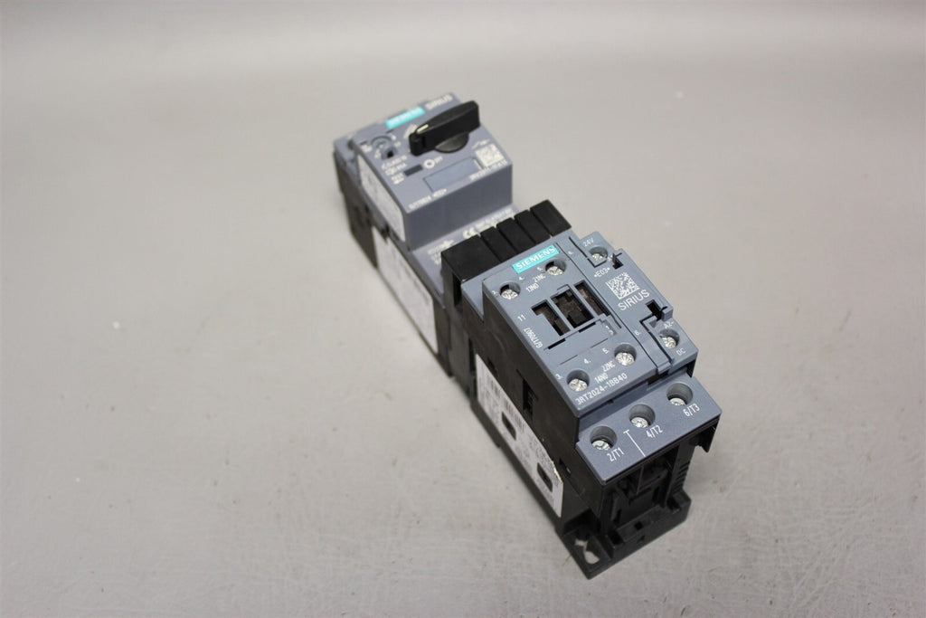Unused SIEMENS POWER CONTACTOR + CIRCUIT BREAKER 3RT2024-1BB40 3RV2011-1FA10