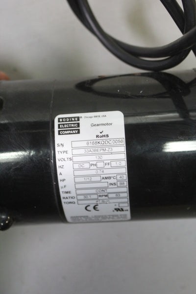 BODINE GEARMOTOR  P/N: 32D3BEPM-3F