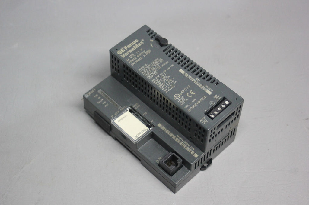 GE FANUC VERSAMAX ETHERNET PLC MODULE WITH POWER IC200EBI001-DE IC200PWR0
