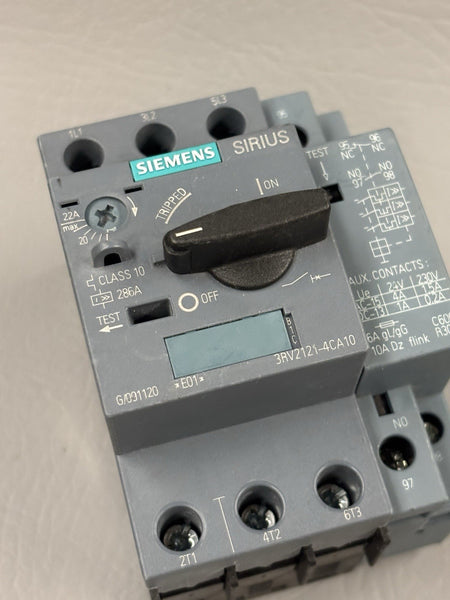 SIEMENS SIRIUS 3RV2121-4CA10 CIRCUIT BREAKER