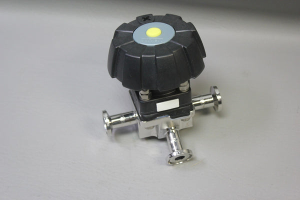 BURKERT 3 WAY SANITARY STAINLESS STEEL DIAPHRAGM VALVE 1/2" 316L 10bar 2034