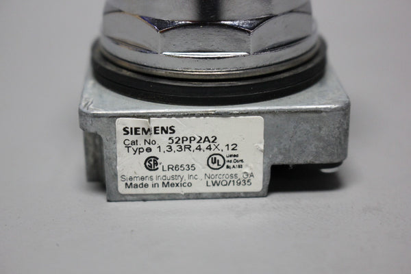 1 SIEMENS RED MUSHROOM HEAD PUSH BUTTON 52PP2A2