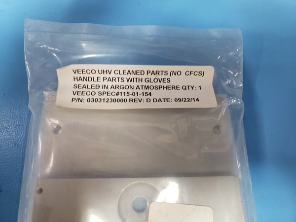 Veeco 03031230000 Rev D Linear Shutter Plate Bearing 80269796 312G