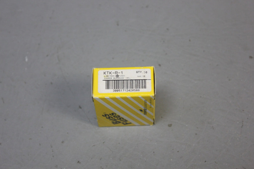 1 BOX OF 10 NEW BUSSMANN BUSS KTK-R-1 FUSES