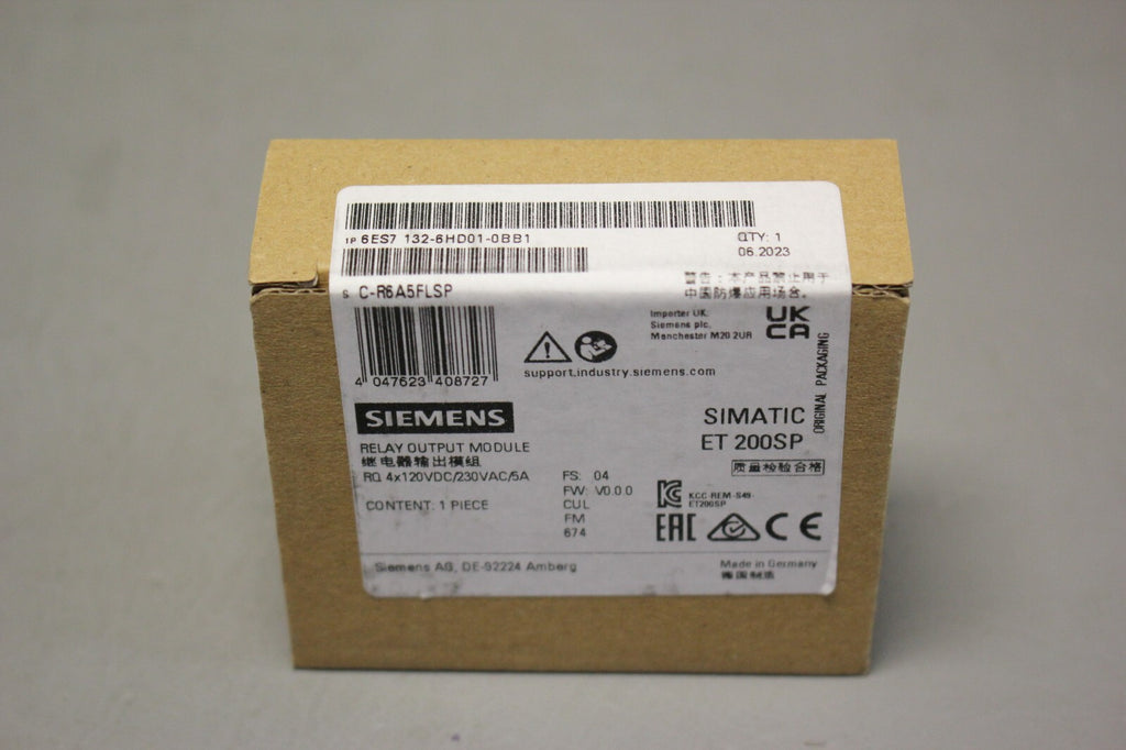 NEW SIEMENS SIMATIC PLC MODULE 6ES7 132-6HD01-0BB1