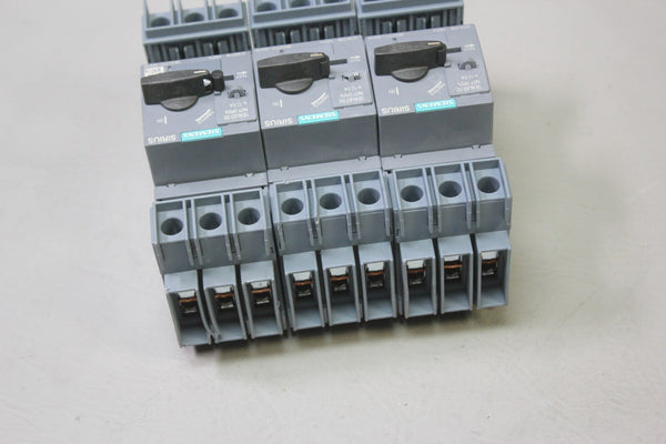 3 UNUSED SIEMENS ECHOTECH SIRIUS CIRCUIT BREAKERS 3RV2711-1KD10