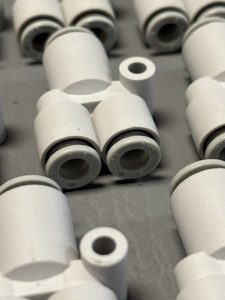 14- SMC KQ2U06-08 Union Y Fitting – 6mm Tube x 8mm Tube Push-to-Connect