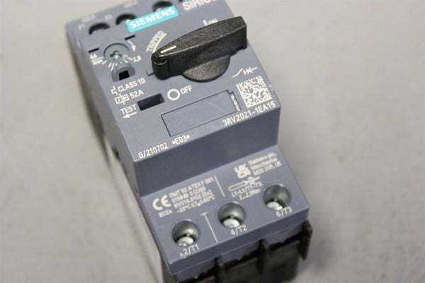Unused SIEMENS MOTOR PROTECTION CIRCUIT BREAKER 3RV2021-1EA15