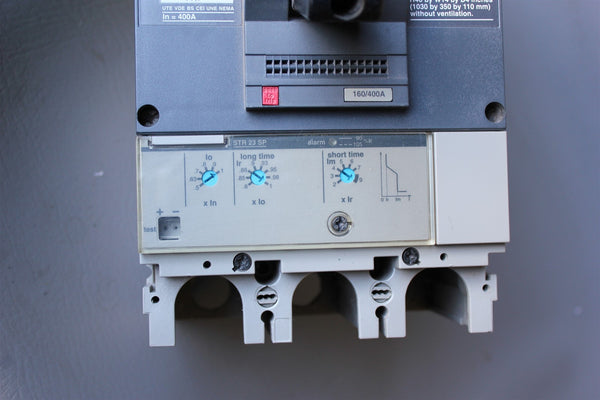 SCHNEIDER/MERLIN GERIN 400A CIRCUIT BREAKER WITH TRIP UNIT NSJ400 N