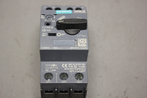 SIEMENS SIRIUS  3RV2011-1EA15 CIRCUIT BREAKER MODULE