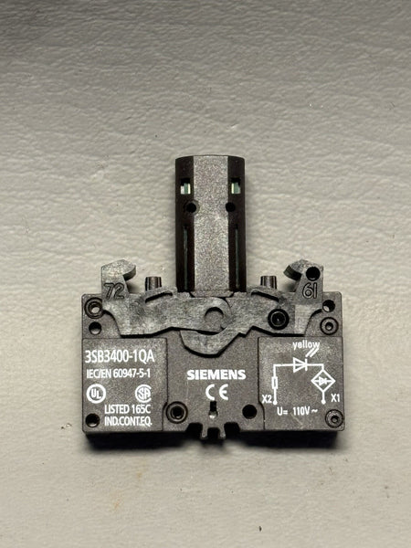 1- Siemens 3SB3400-1QA Lamp Socket