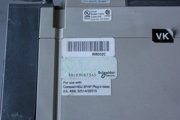 SCHNEIDER/SQUARE D POWERPACT 400A CIRCUIT BREAKER WITH TRIP UNIT DGN36400E20