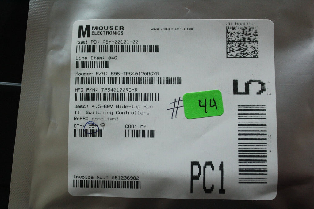 9 NEW IC CIRCUITS SWITCHING PWM BUCK CONTROLLERS TPS40170RGYR TEXAS INSTRUMENTS