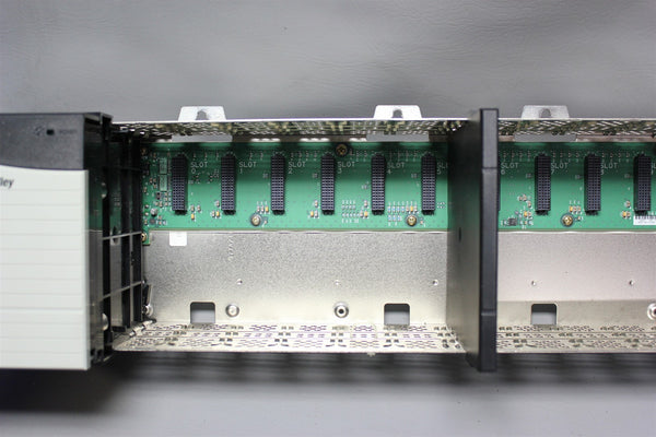 ALLEN BRADLEY CONTROLLOGIX 13 SLOT PLC CHASSIS W/ POWER SUPPLY 1756-A13/B PA75/A